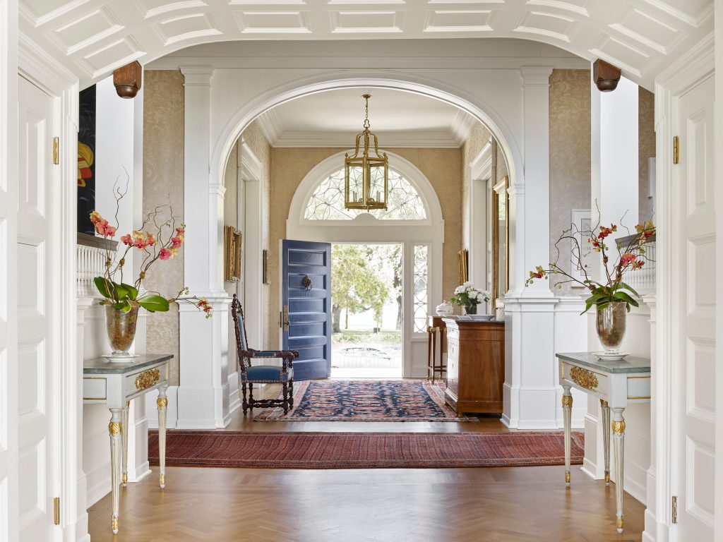 entryway with door open