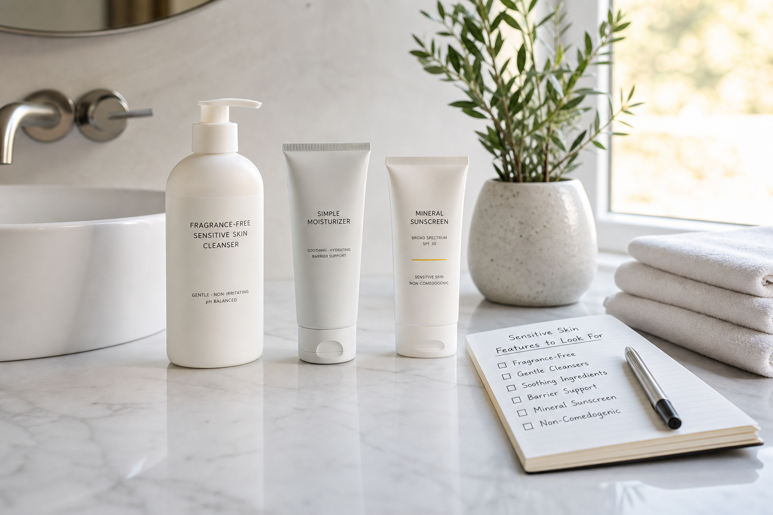 sensitive skin features to look for visual guide for readers