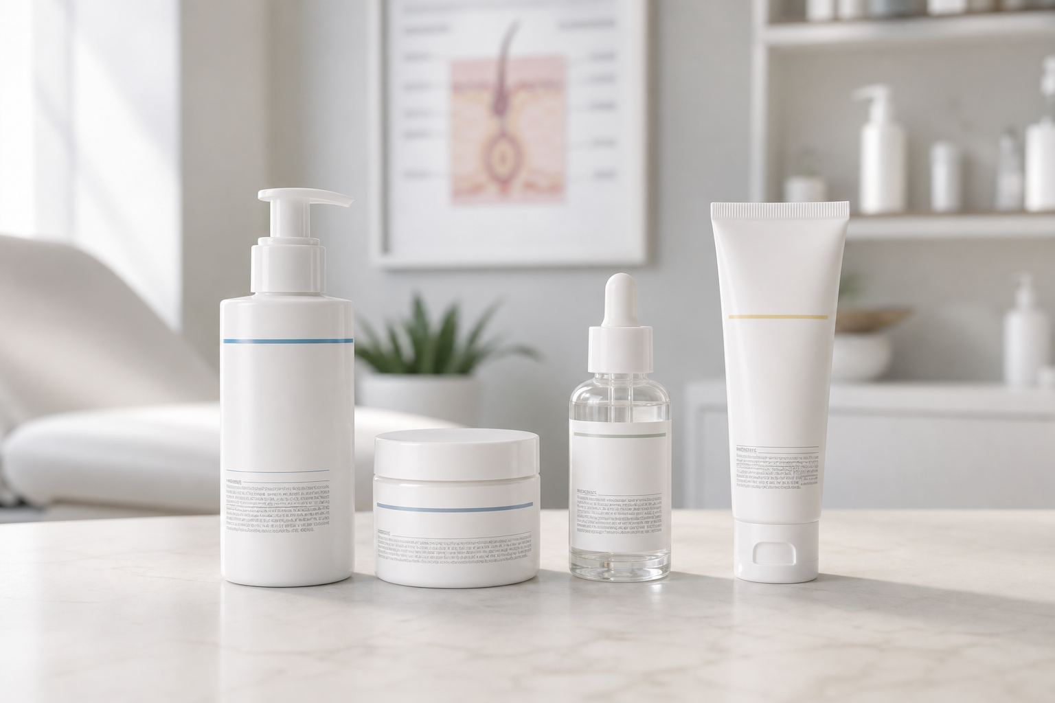 Sensitive skin products compared by ingredients and texture