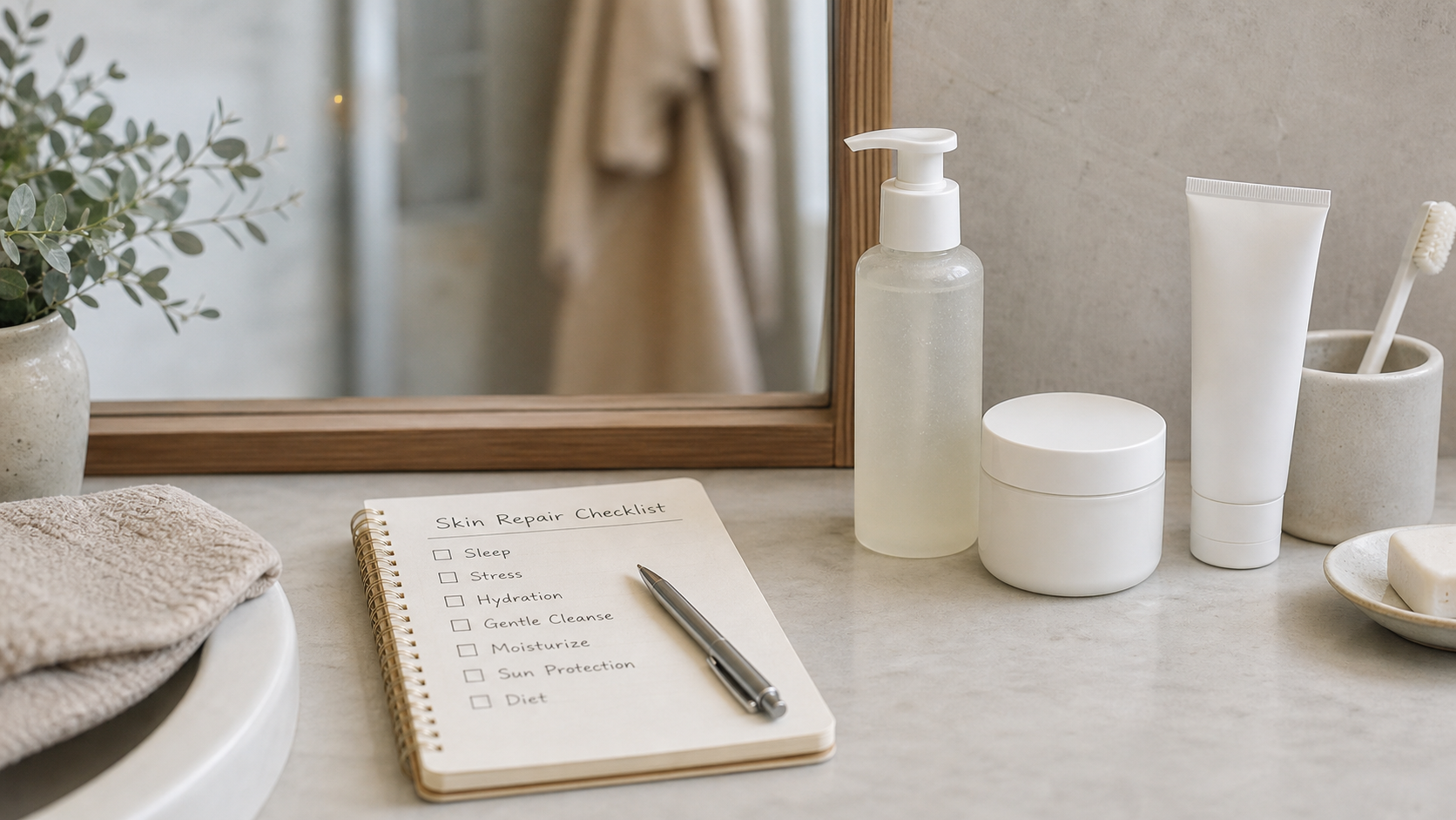 skin repair checklist before
