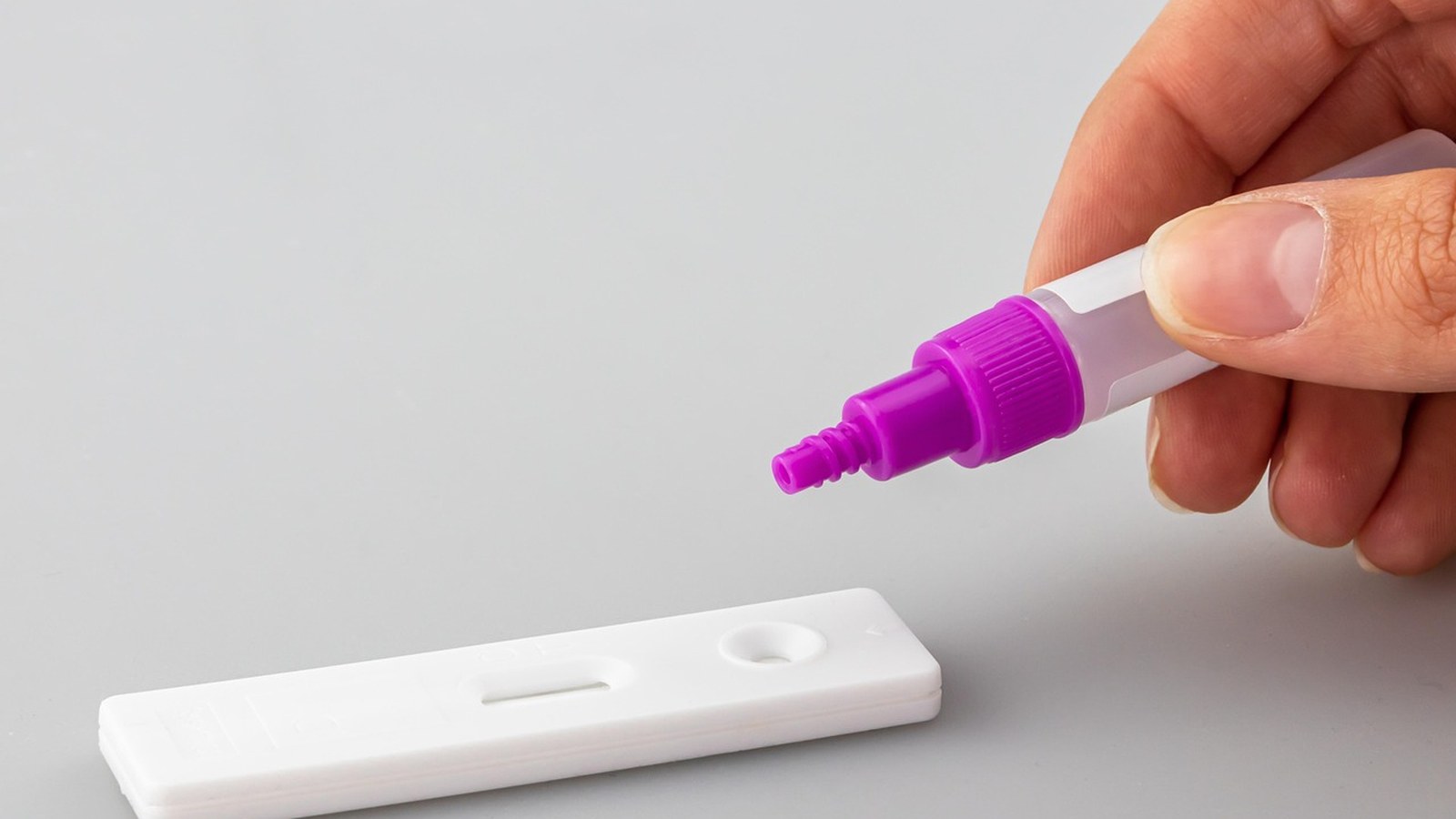 Performing a specific test or step in practical work surface for skin care routine steps